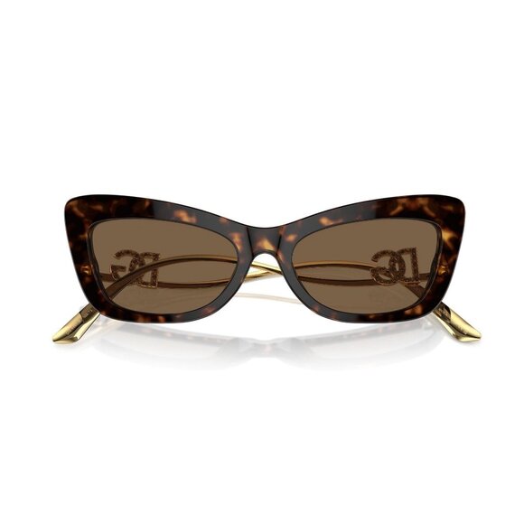New A2669Z New Dolce & Gabbana Havana Cat Eye DG4467B 502/73 Sunglasses Women Wo - Picture 4 of 6